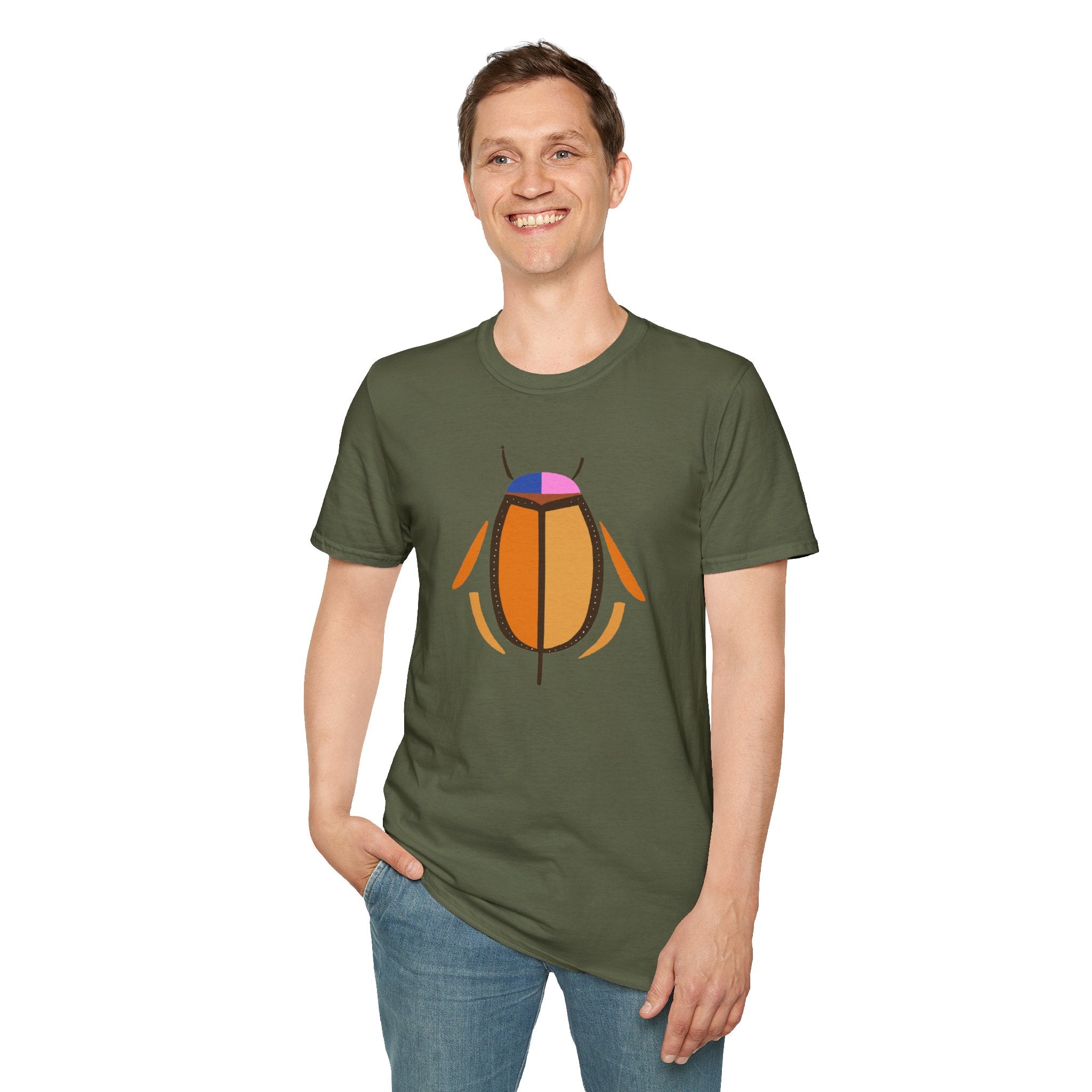 Modern Insect Beetle - Unisex Softstyle T-Shirt