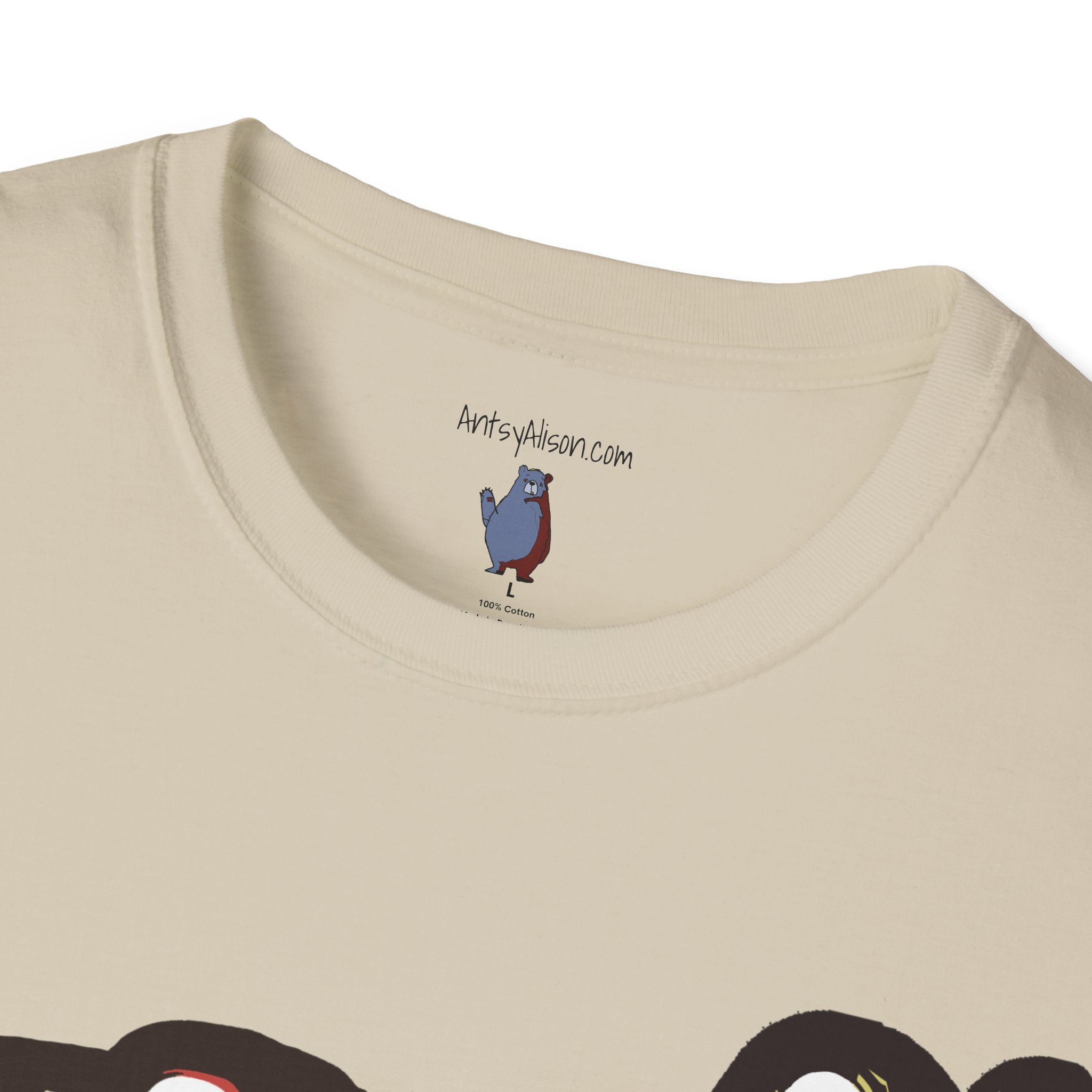 Retro Dog Duo Graphic Art Unisex T-Shirt - 100% Cotton