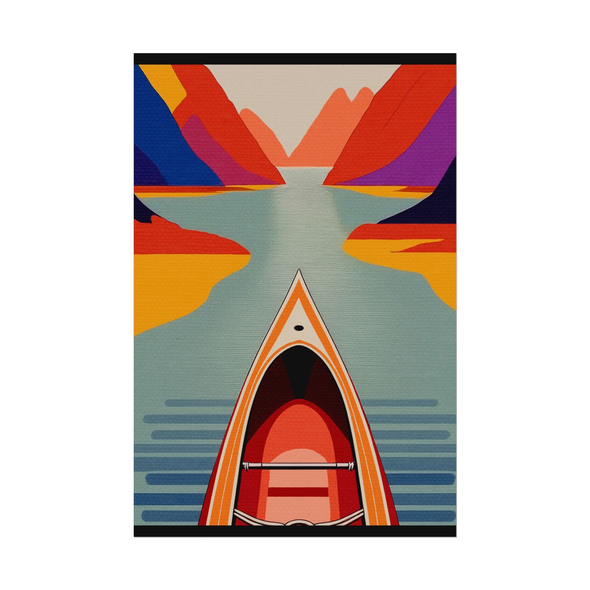 Outdoor Activity Canoe Poster, Rolled Poster -  nature lovers, outdoor activities, spring, summer, canoe