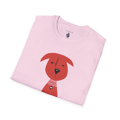 Scrappy Little Dog Graphic Art Tee - 100% Cotton T-Shirt