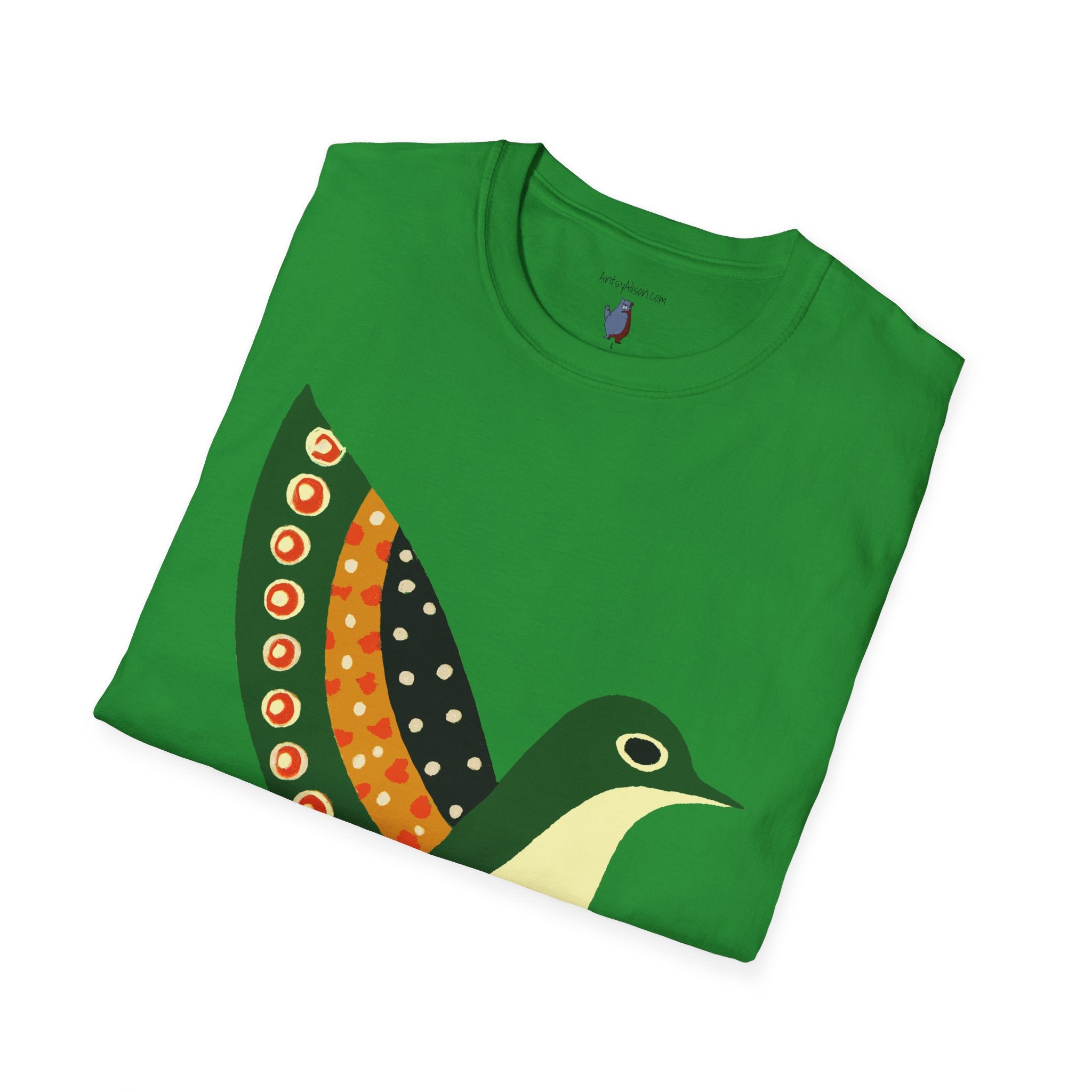 Ready to Fly Bird Graphic Art Tee - 100% Cotton T-Shirt