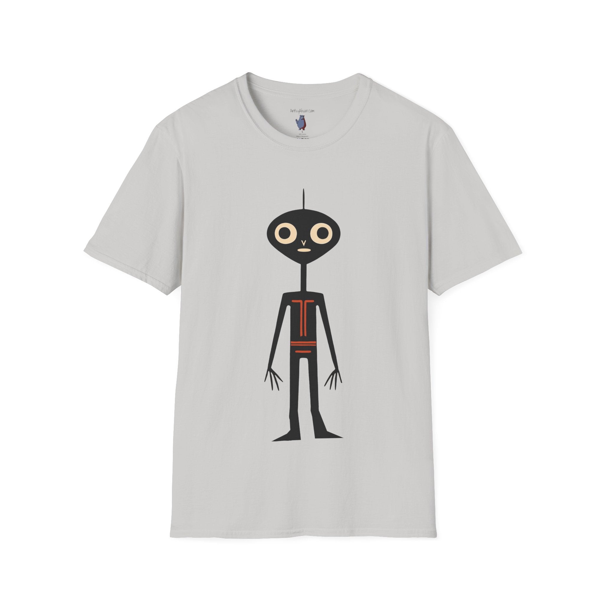 Midwest Modern UAP Alien Number One Graphic Art Tee - 100% Cotton T-Shirt