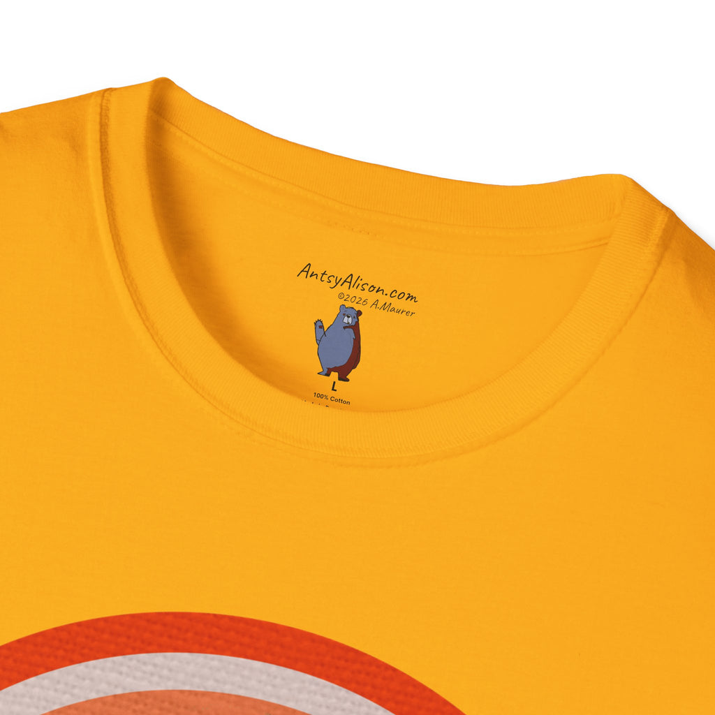 Midwest Modern Pop Icon Orange Slice - 100% Cotton Graphic Tee - orange, fruit