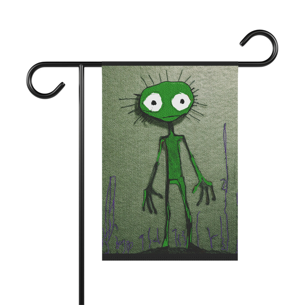 Halloween Seasonal Midwest Mod Green Creature Monster Pop Art Whimsical Yard Decoration, Unique Home & Garden Decor, Outdoor Signs, Fun Garden Art