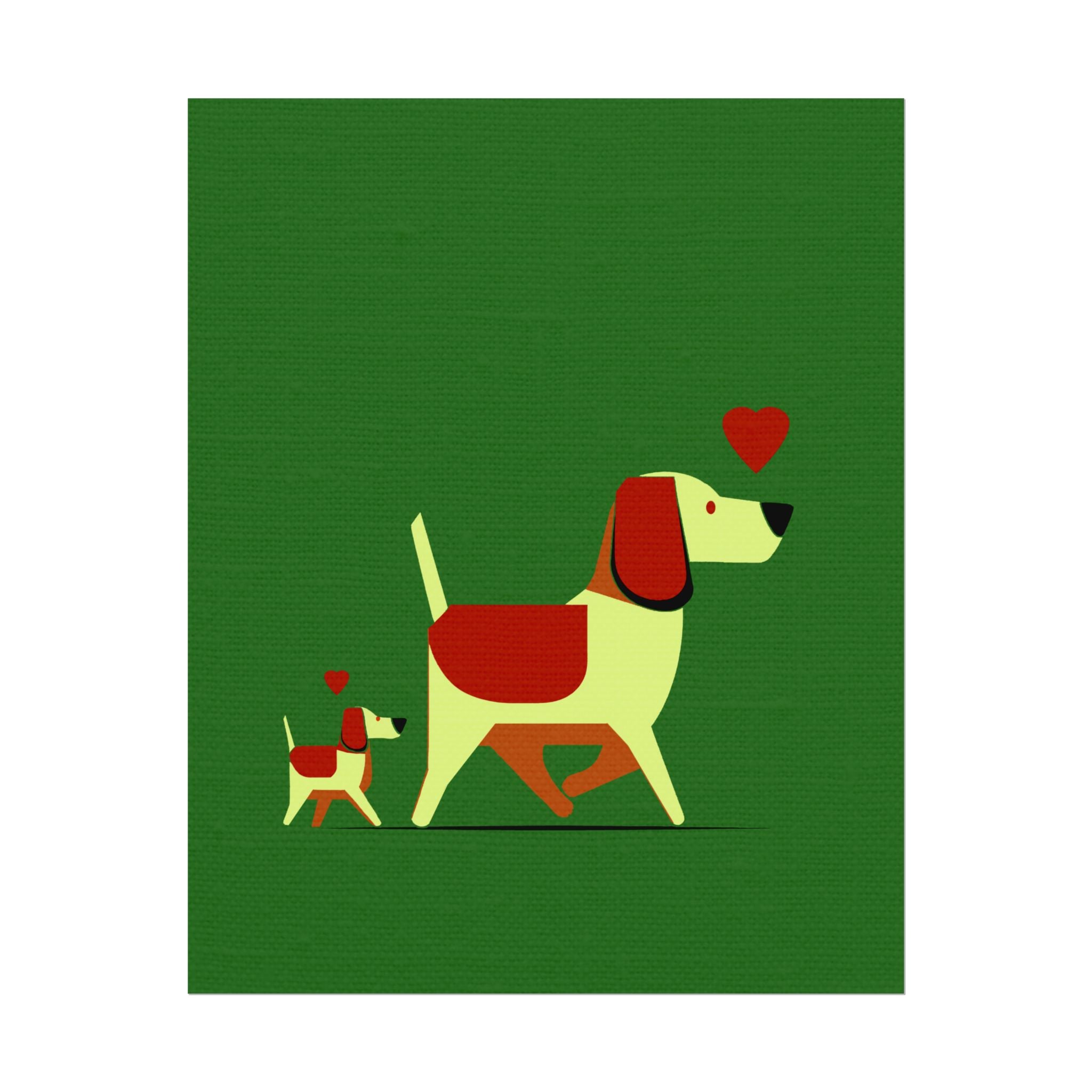 Animal Love Print Dog Mama Only Rolled Poster - Animals, Dog,  Puppy, Canine, Valentines Day, Nature, Love