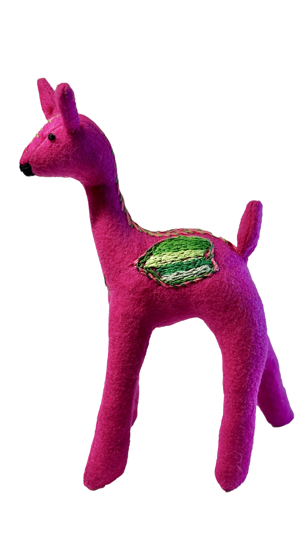 One of Kind Deer Soft Textile Art Plush Home Decor