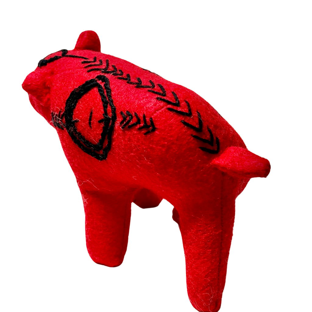 One of a Kind Bear Soft Art Textile Plush Decor