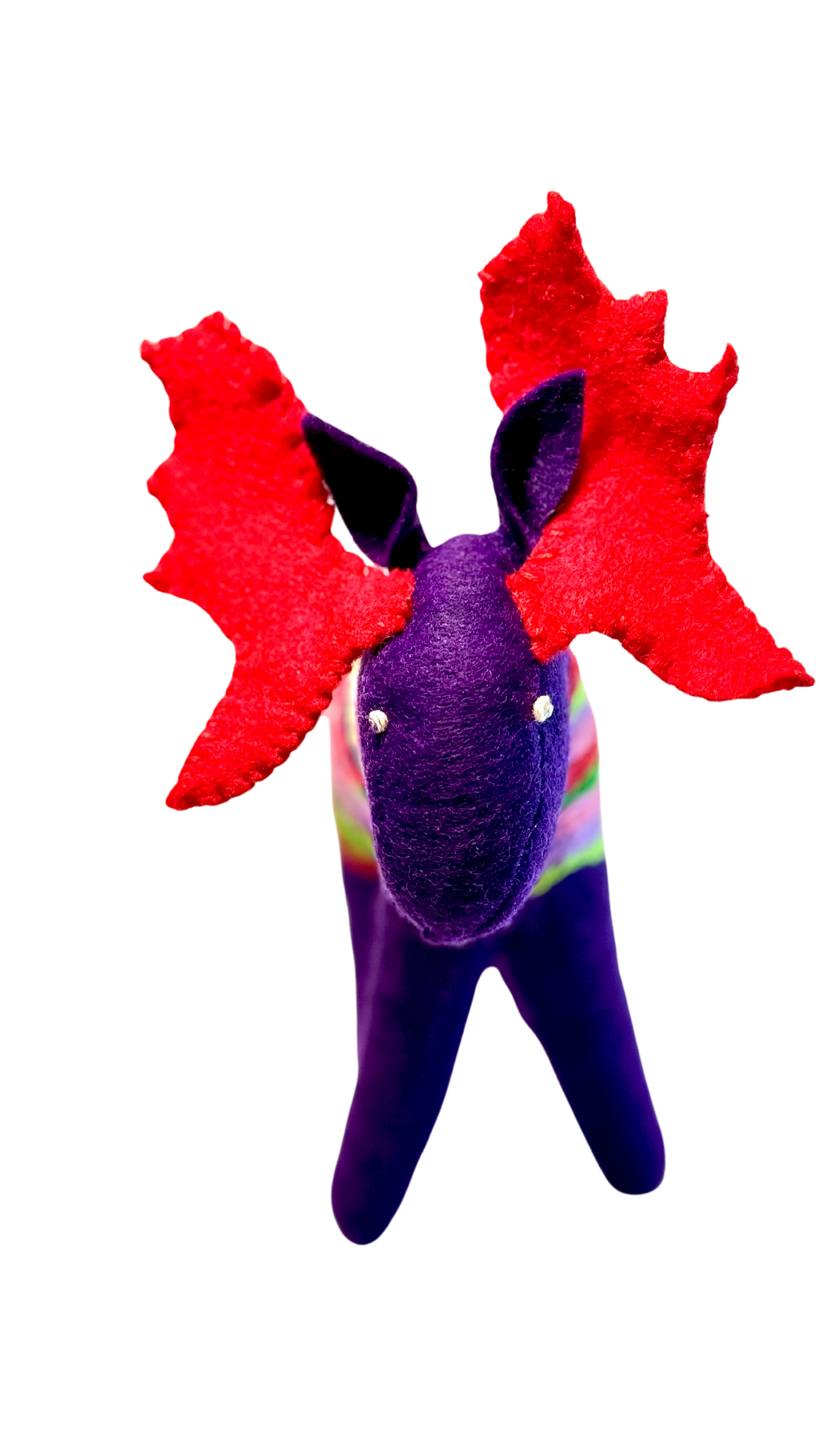 One of a Kind Embroidered Moose Soft Art Textile Plush Home Decor
