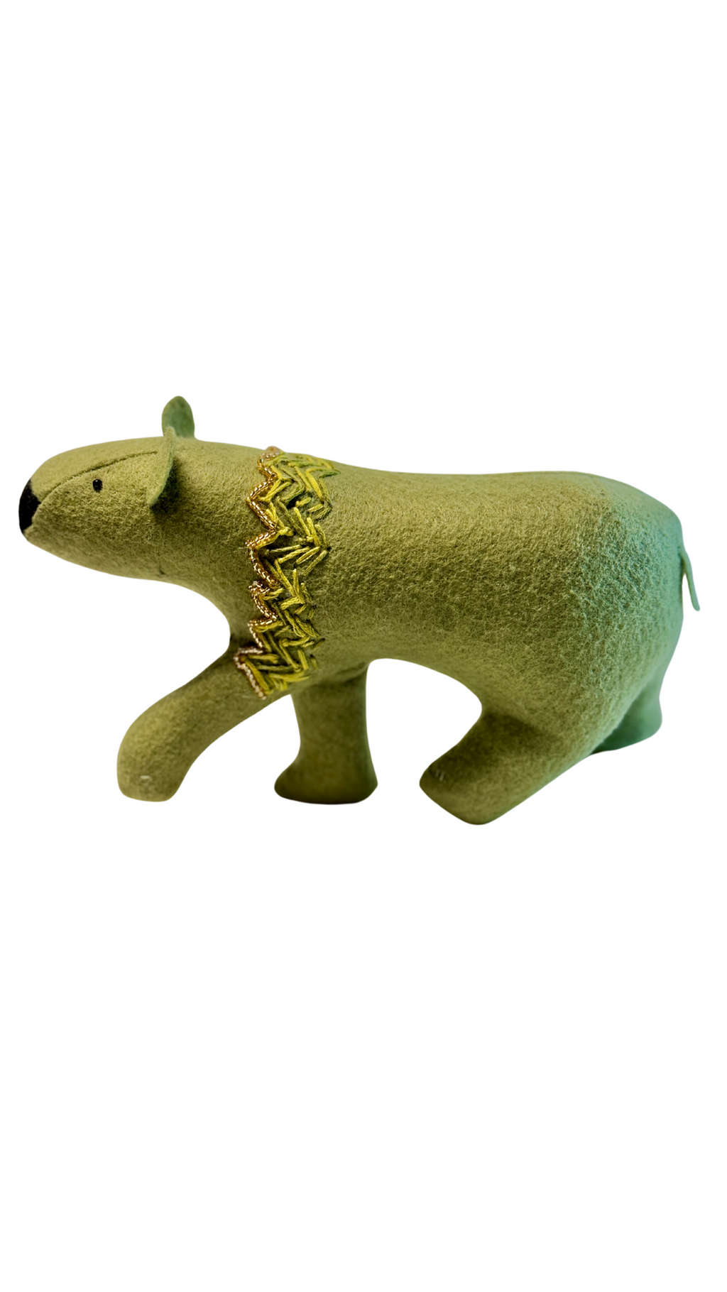 One of a Kind Walking Bridesmaid Bear Textile Art Plush Home Decor