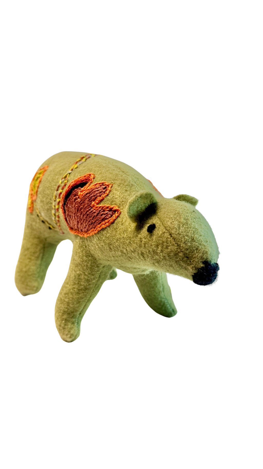 One of a Kind  Bear Soft Textile Art Plush Home Decor