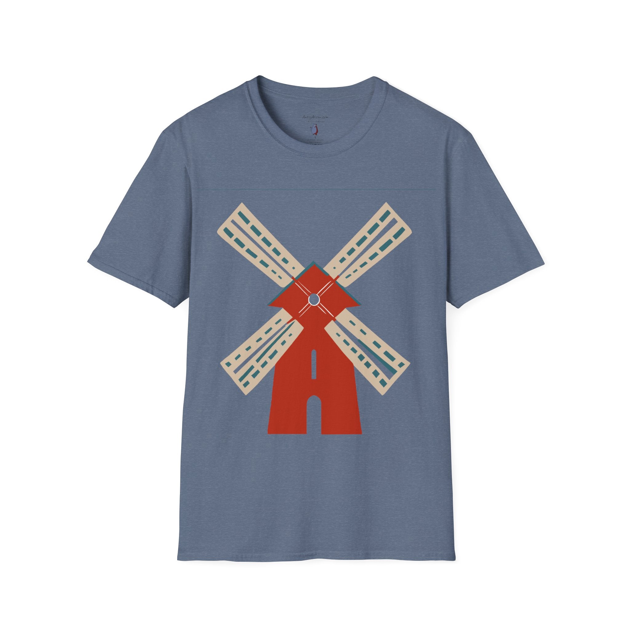Modern Windmill - Unisex Softstyle Graphic T-Shirt