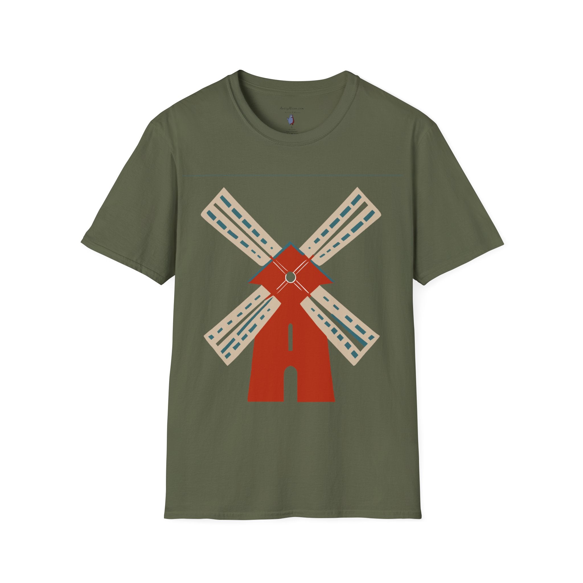 Modern Windmill - Unisex Softstyle Graphic T-Shirt