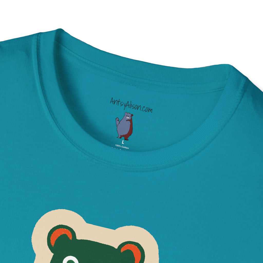 Mod Gumball Bear Graphic Art Tee - 100% Cotton T-Shirt