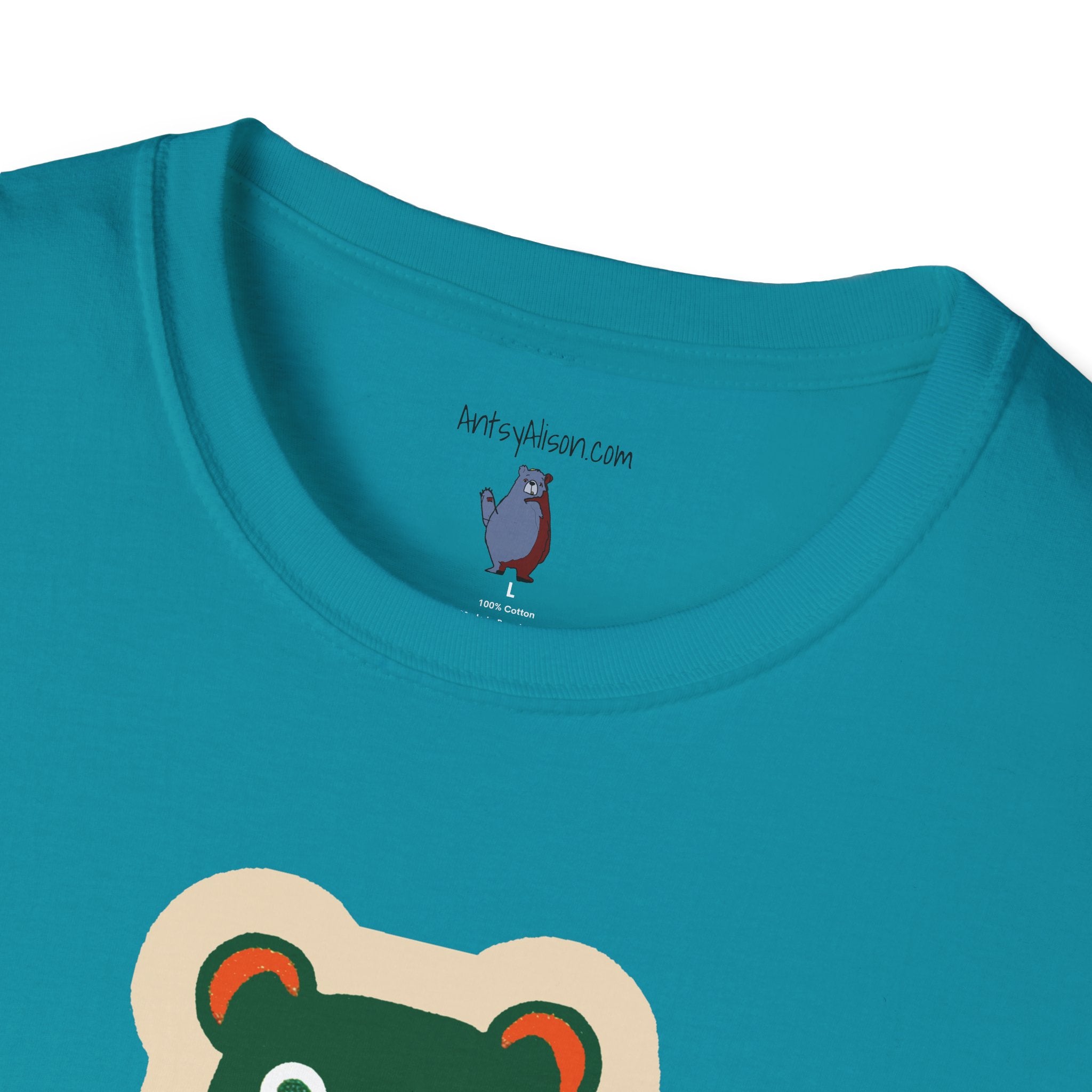 Mod Gumball Bear Graphic Art Tee - 100% Cotton T-Shirt