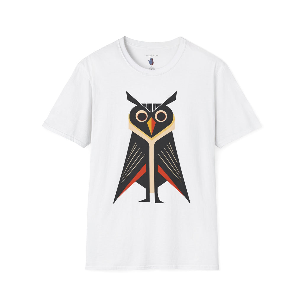 Retro 'Caped' Owl Graphic Art Tee - 100% Cotton T-Shirt