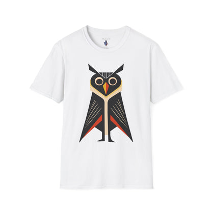 Retro 'Caped' Owl Graphic Art Tee - 100% Cotton T-Shirt