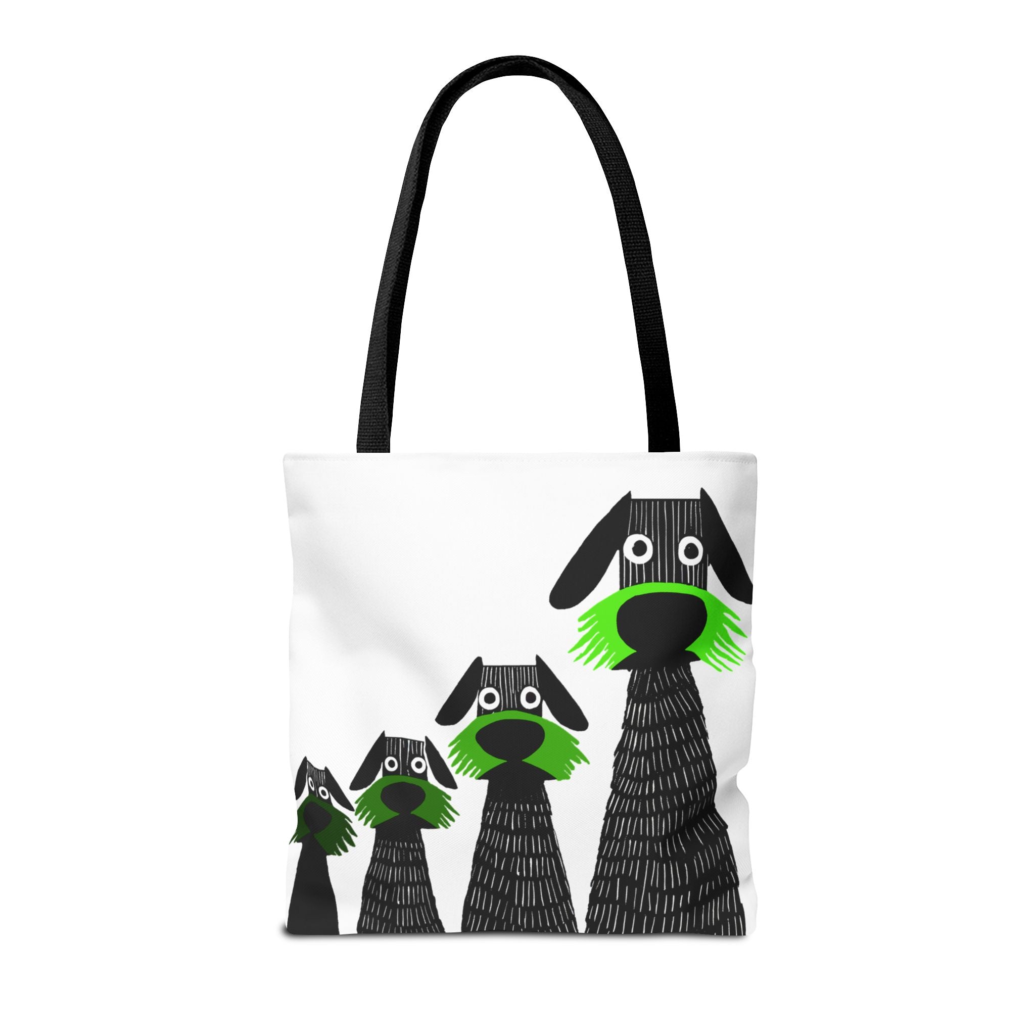 Midwest Mod Dogs on Alert Tote Bag, Eco-Friendly Shopping Bag, Beach Tote, Gift for Nature Lovers, Summer Accessory, Lightweight Carryall