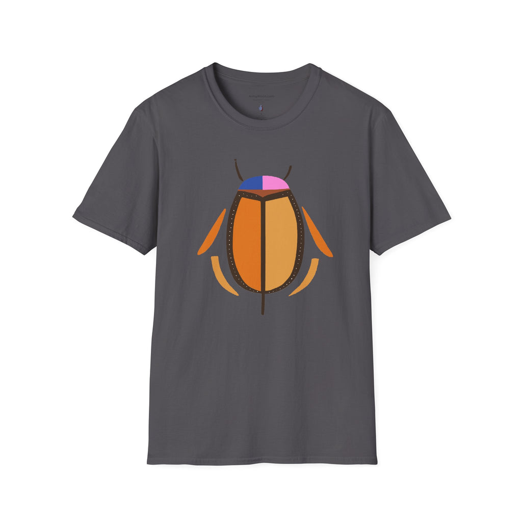 Midwest Modern Graphic Abstract Insect Beetle - Unisex Softstyle T-Shirt