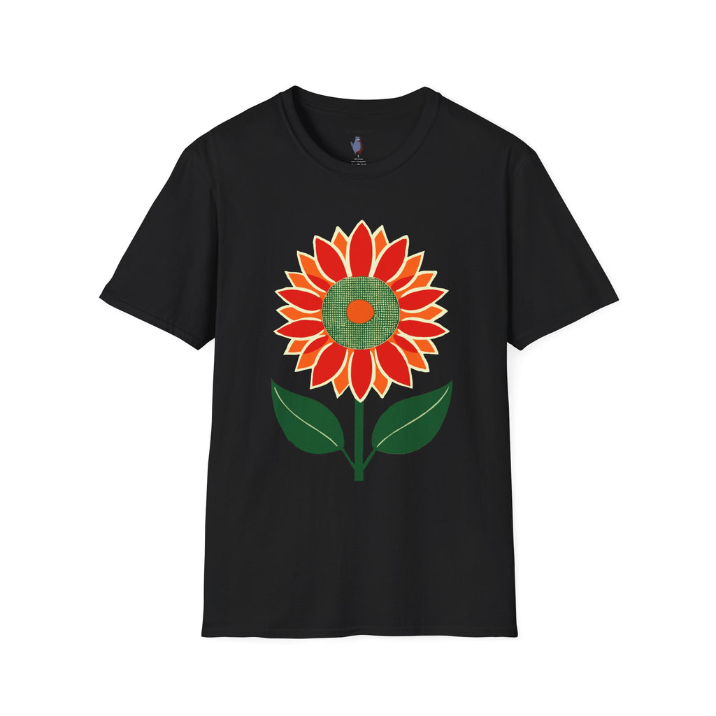 One Strong Sunflower Graphic Art Tee - 100% Cotton T-Shirt