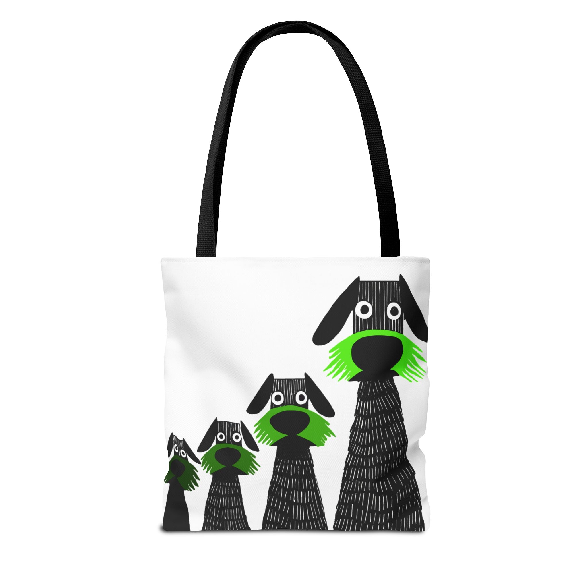 Midwest Mod Dogs on Alert Tote Bag, Eco-Friendly Shopping Bag, Beach Tote, Gift for Nature Lovers, Summer Accessory, Lightweight Carryall