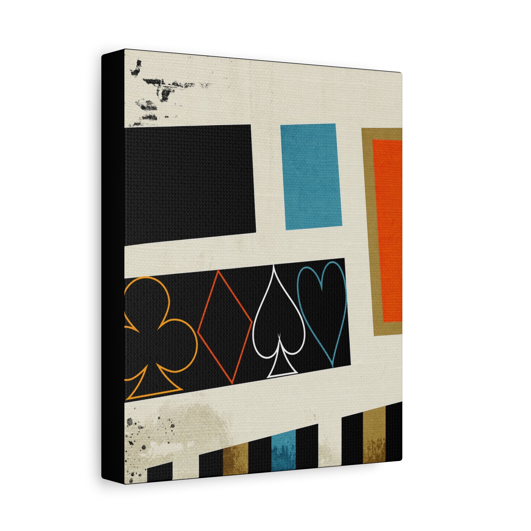 Midwest Modern Abstract Retro Game Sports Board #2 - Matte Canvas, Stretched, 1.25"