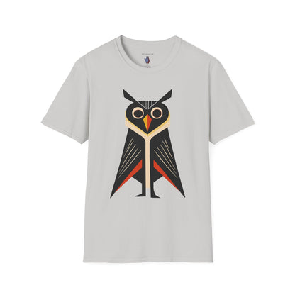 Retro 'Caped' Owl Graphic Art Tee - 100% Cotton T-Shirt