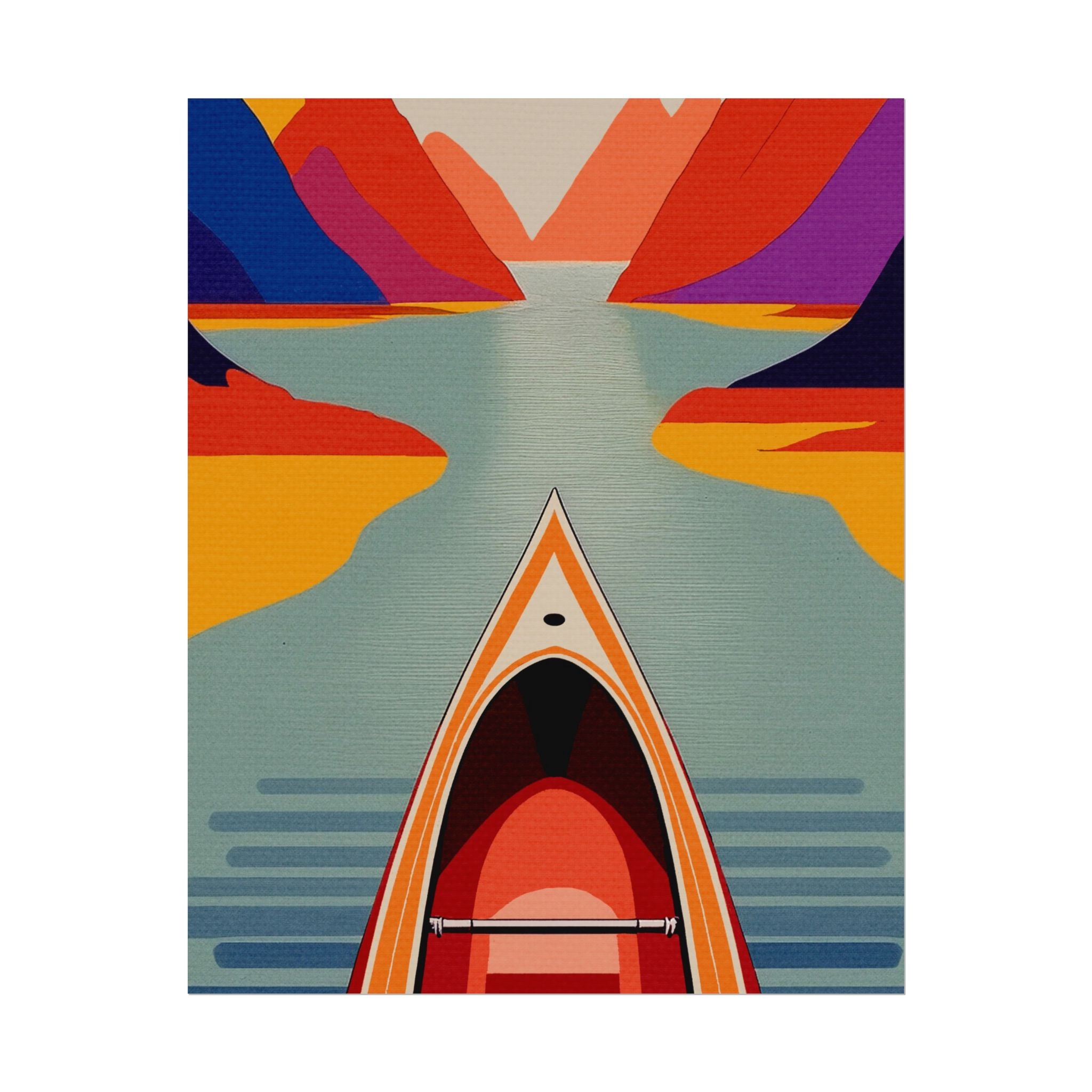 Outdoor Activity Canoe Poster, Rolled Poster -  nature lovers, outdoor activities, spring, summer, canoe