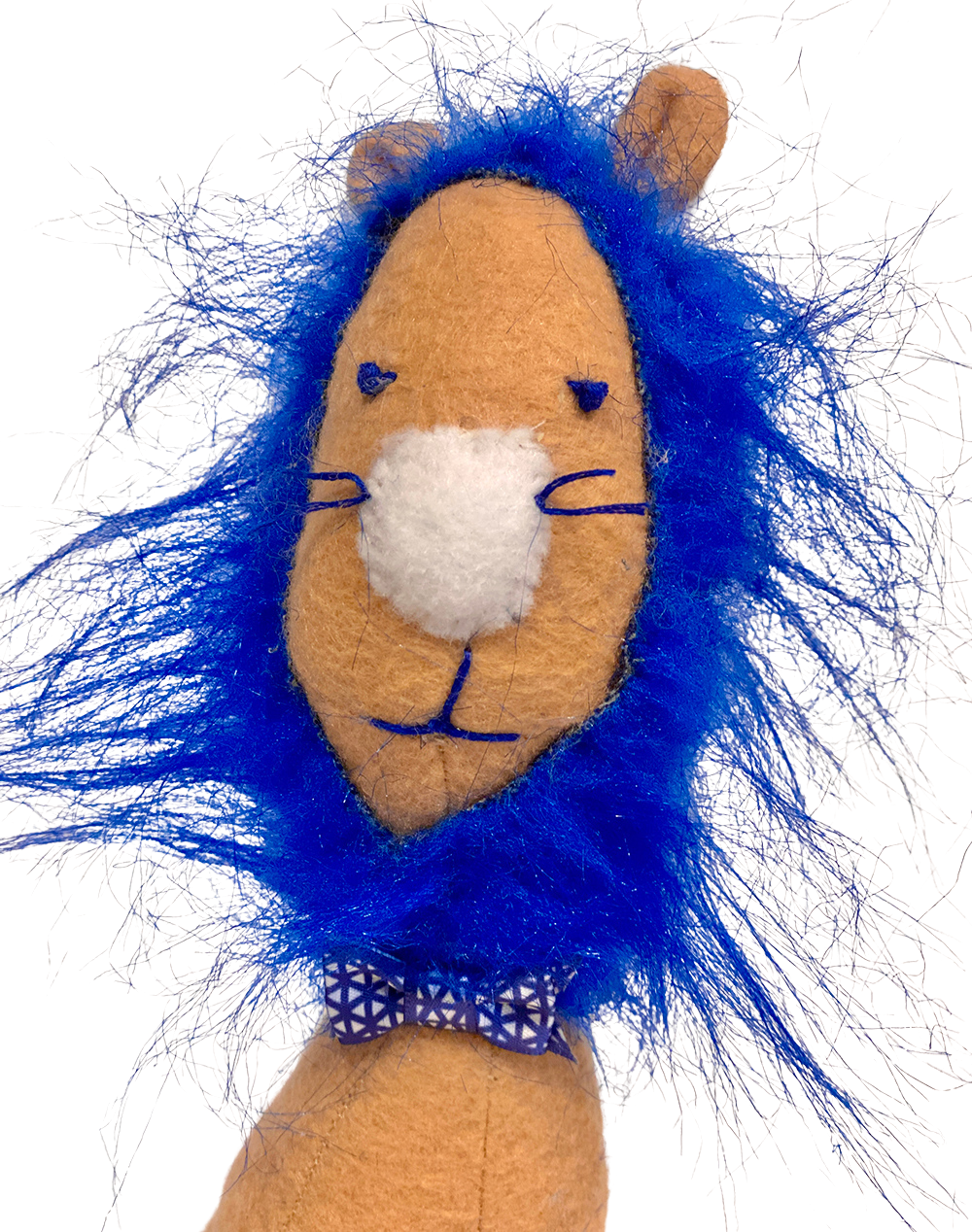 One of a Kind Lion Soft Textile Art Plush Home Decor
