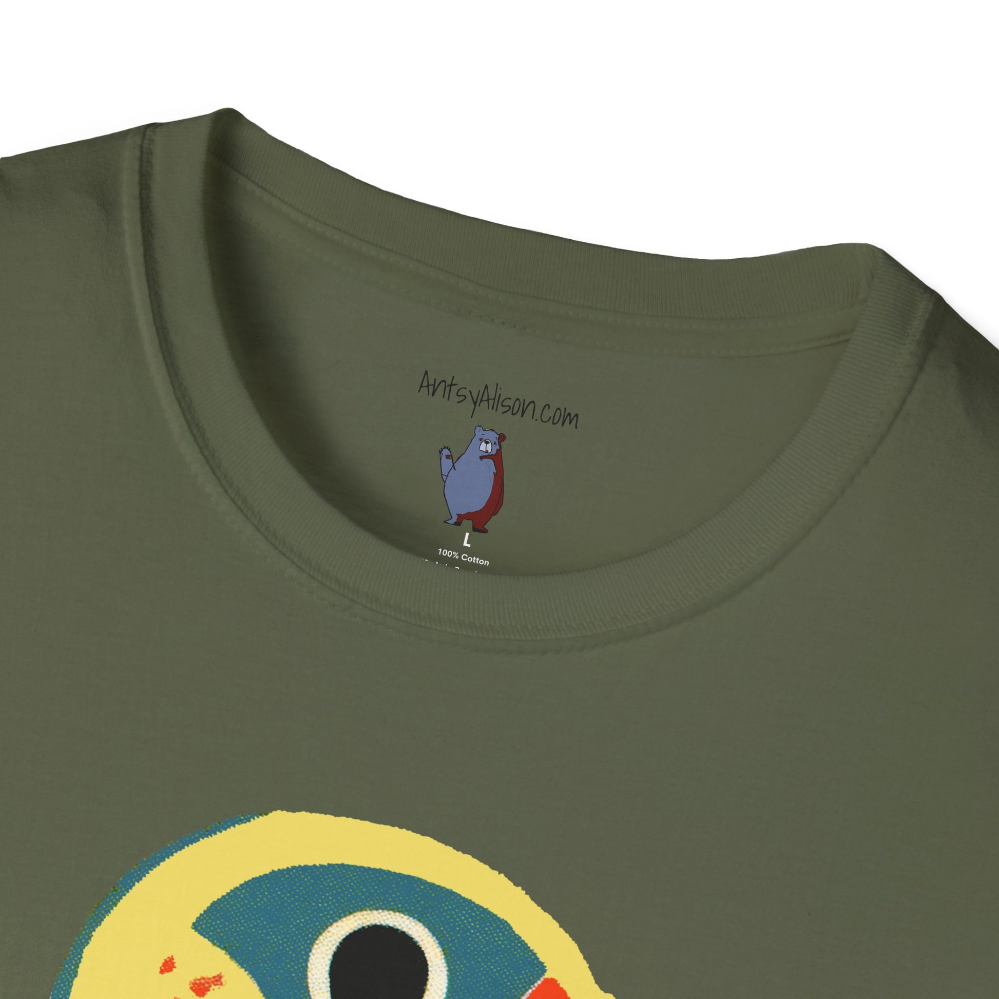 Retro BlueBird Graphic Art Tee - 100% Cotton T-Shirt