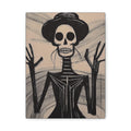 Put Your Hands Where I Can See Them Skeleton Art Print  - Matte Canvas, Stretched, 1.25"