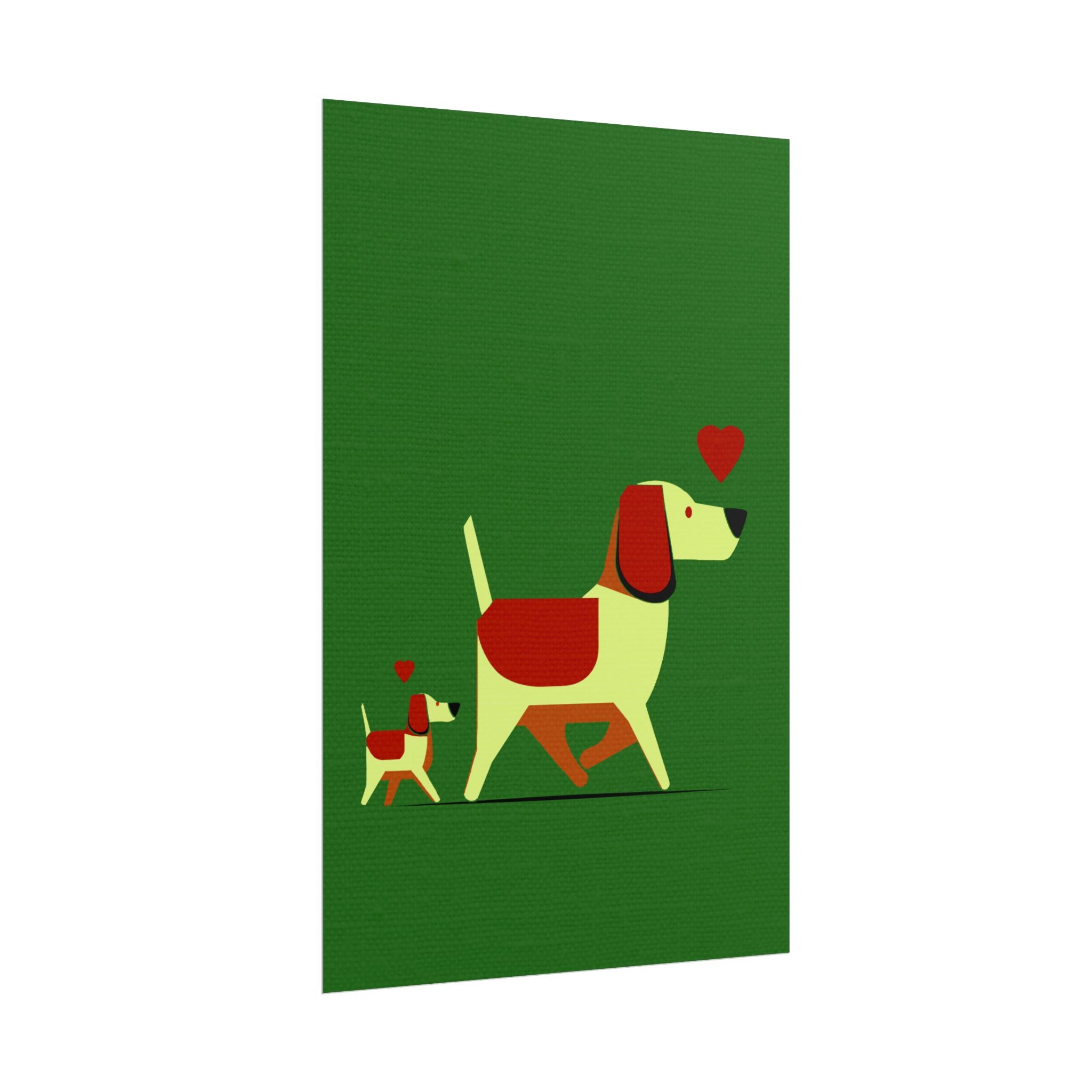 Animal Love Print Dog Mama Only Rolled Poster - Animals, Dog,  Puppy, Canine, Valentines Day, Nature, Love