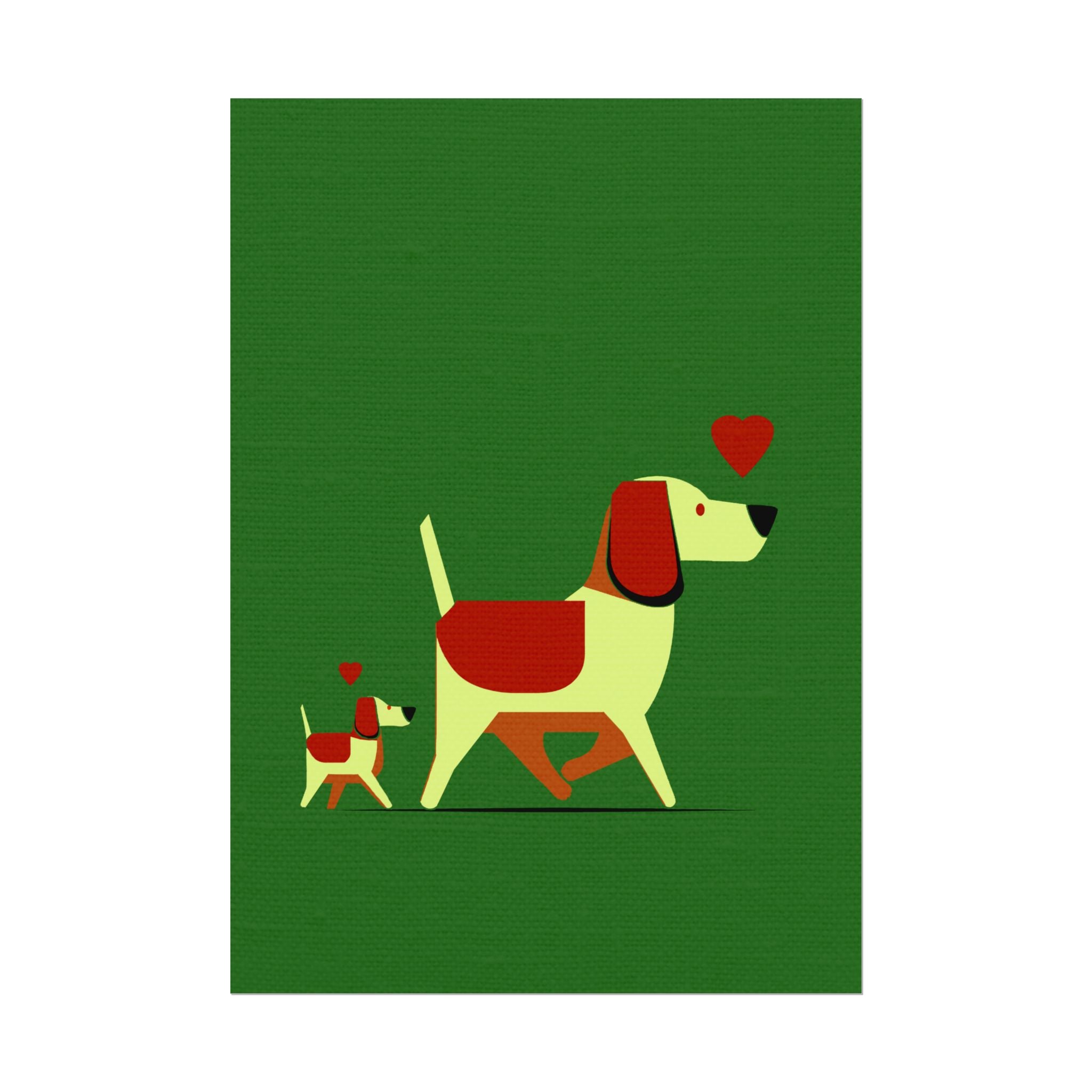 Animal Love Print Dog Mama Only Rolled Poster - Animals, Dog,  Puppy, Canine, Valentines Day, Nature, Love