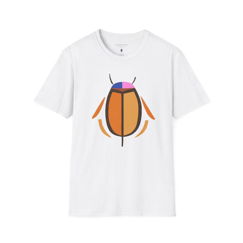 Midwest Modern Graphic Abstract Insect Beetle - Unisex Softstyle T-Shirt