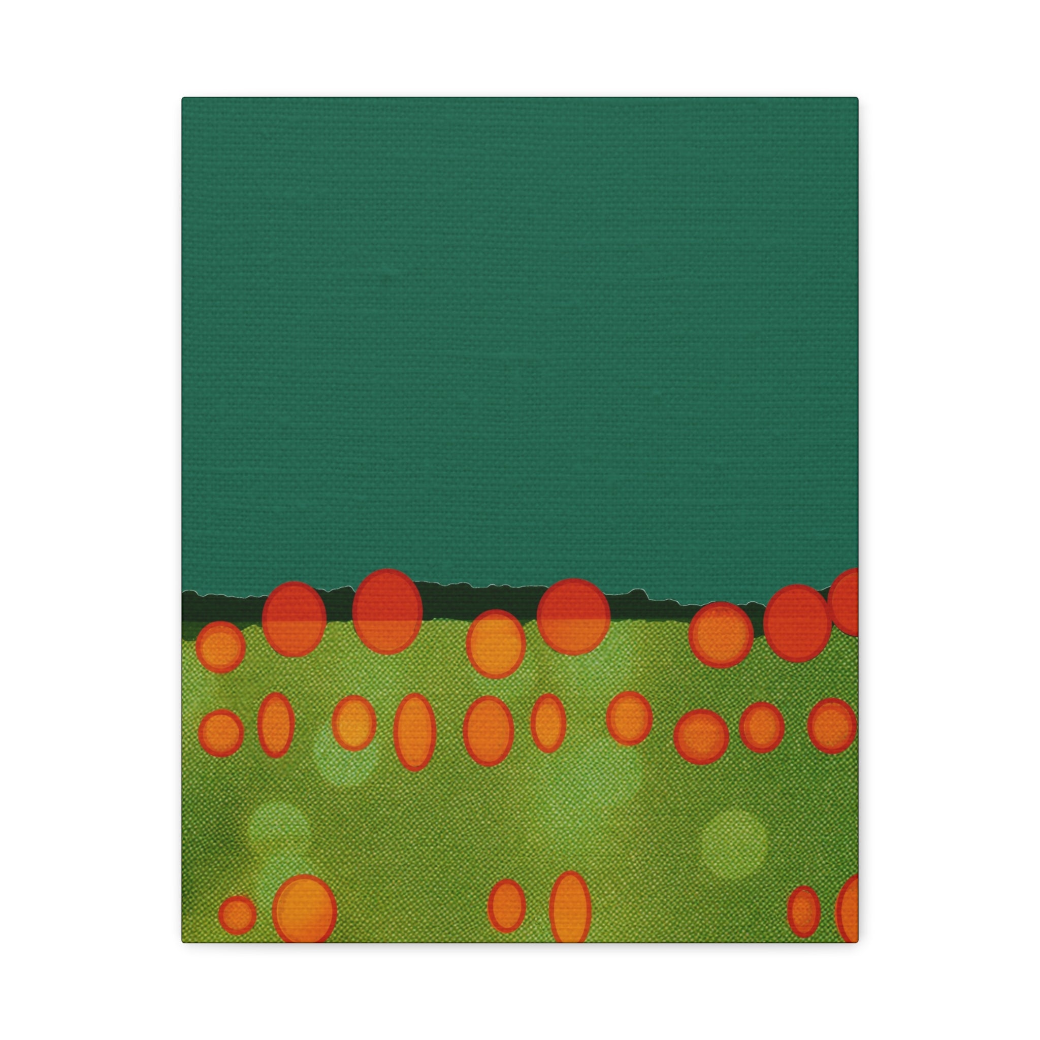 Midwest Modern Abstract Field of Orbs Art Print - Matte Canvas, Stretched, 1.25" -  home decor, wall art, landscape, field, orb