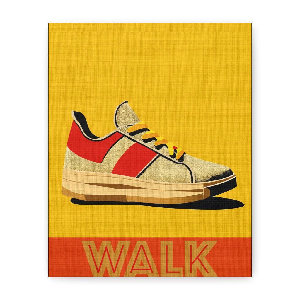 Midwest Modern WALK Walking Activity Art Print - Matte Canvas, Stretched, 1.25"