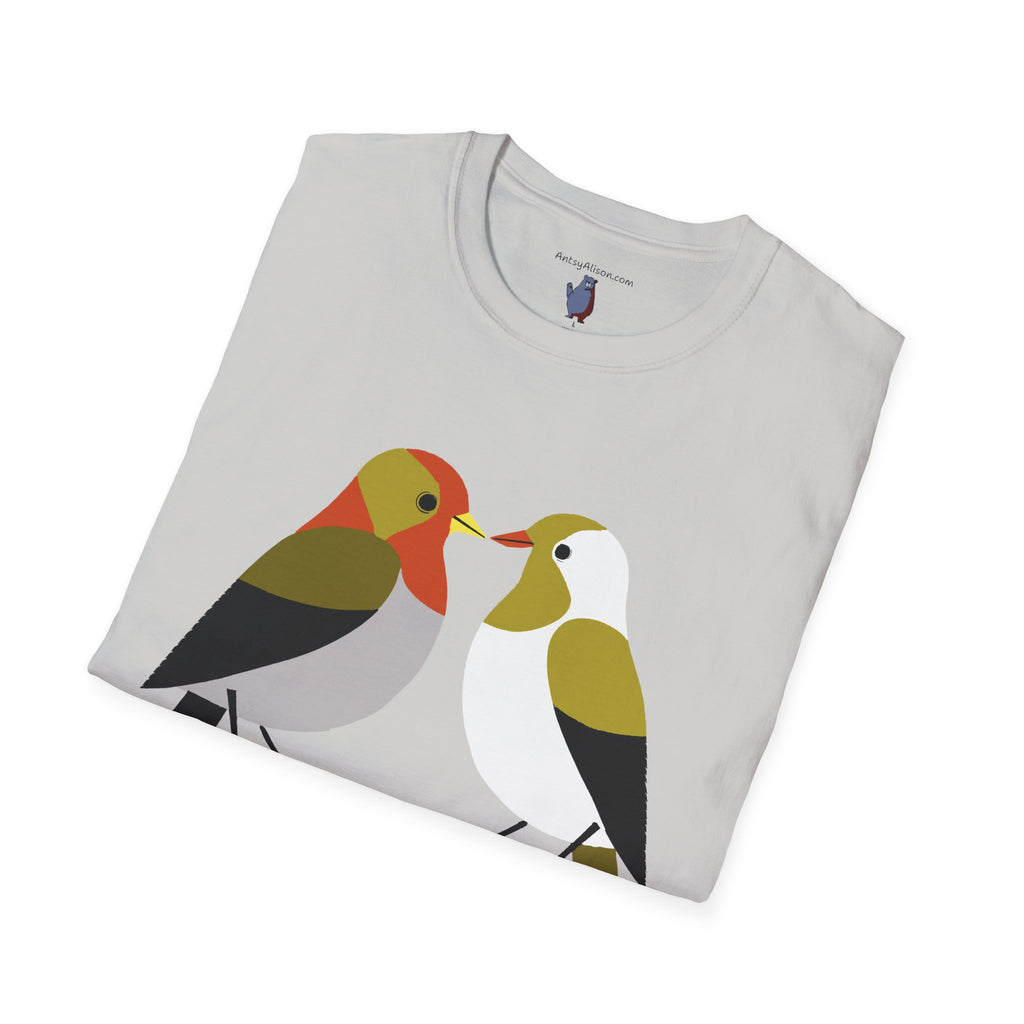 Modern Lovebirds - Unisex Softstyle T-Shirt 100% Cotton