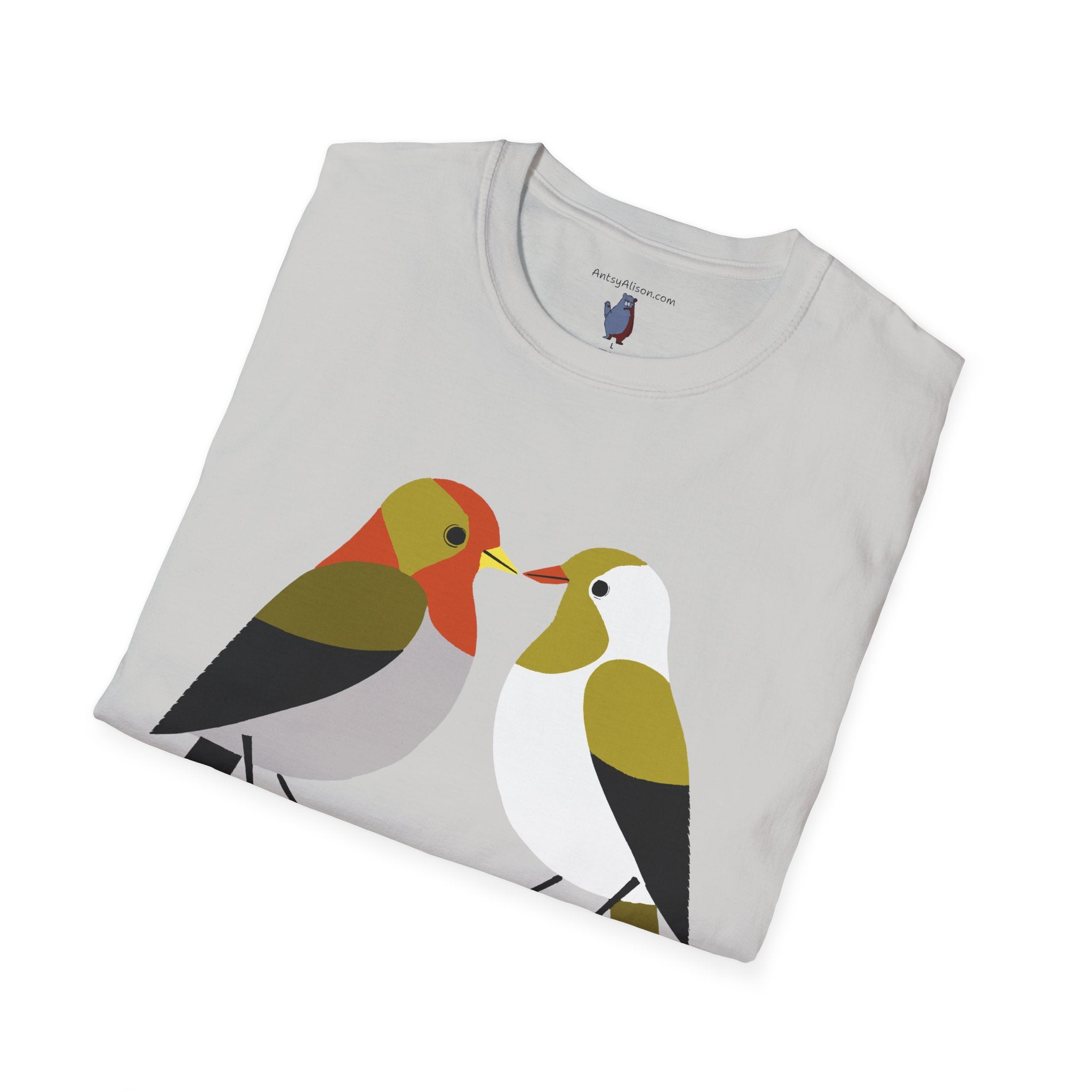 Modern Lovebirds - Unisex Softstyle T-Shirt 100% Cotton