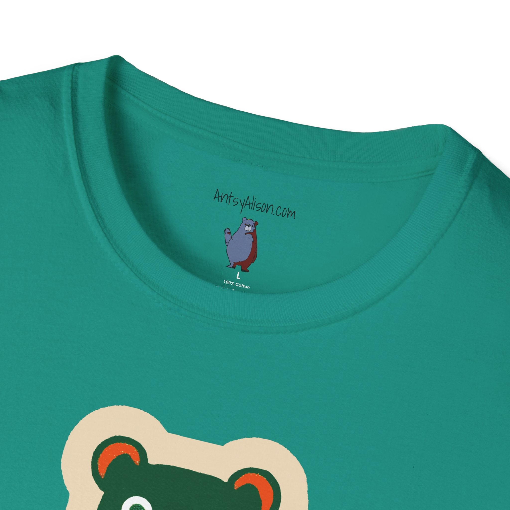 Mod Gumball Bear Graphic Art Tee - 100% Cotton T-Shirt