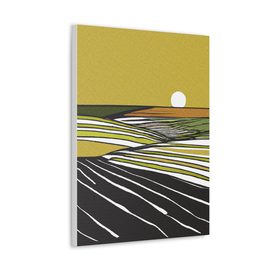 Canvas Art Print - Modern Pop Style Prairie Landscape