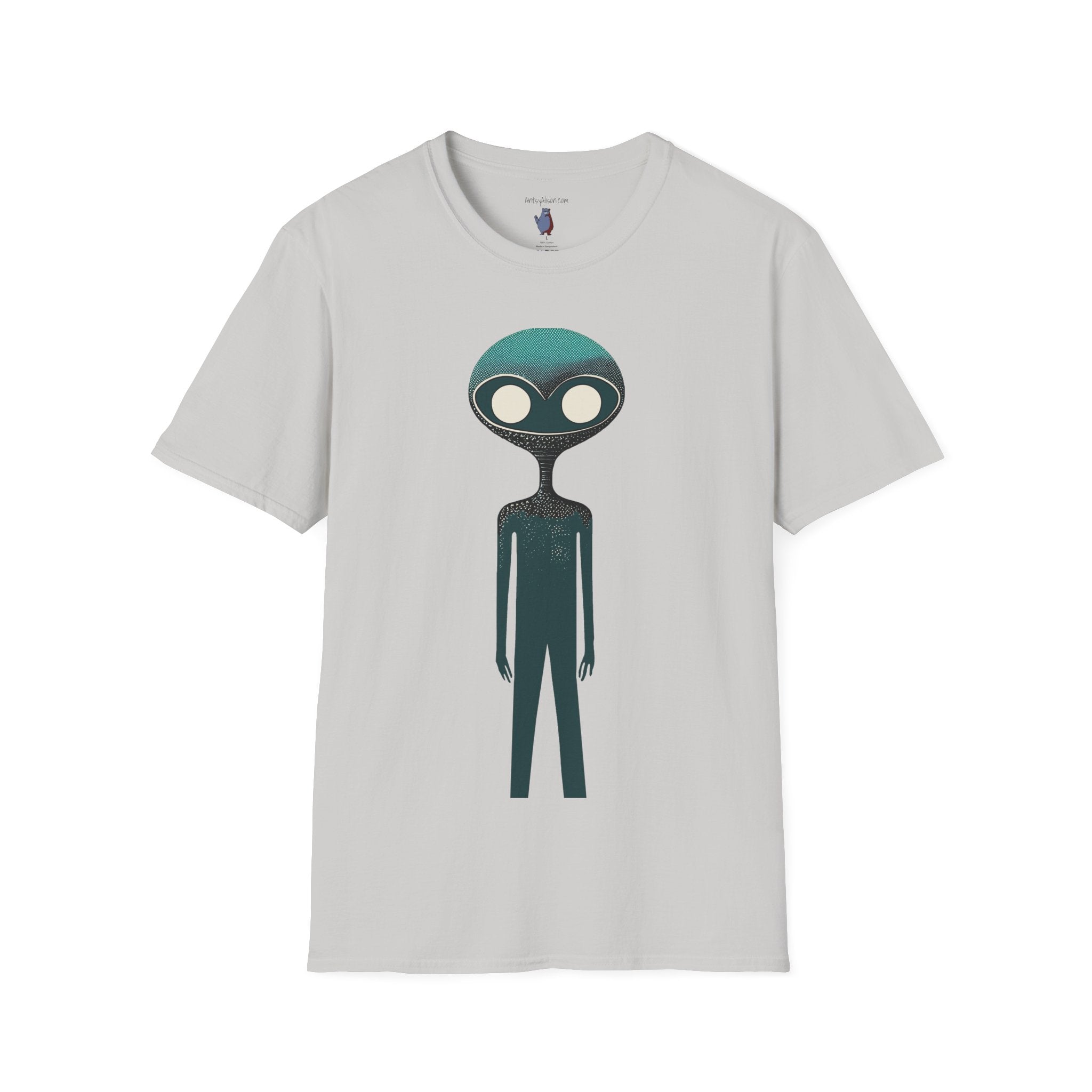 Midwest Modern UAP UFO Alien Number Two Graphic Art Tee - 100% Cotton T-Shirt