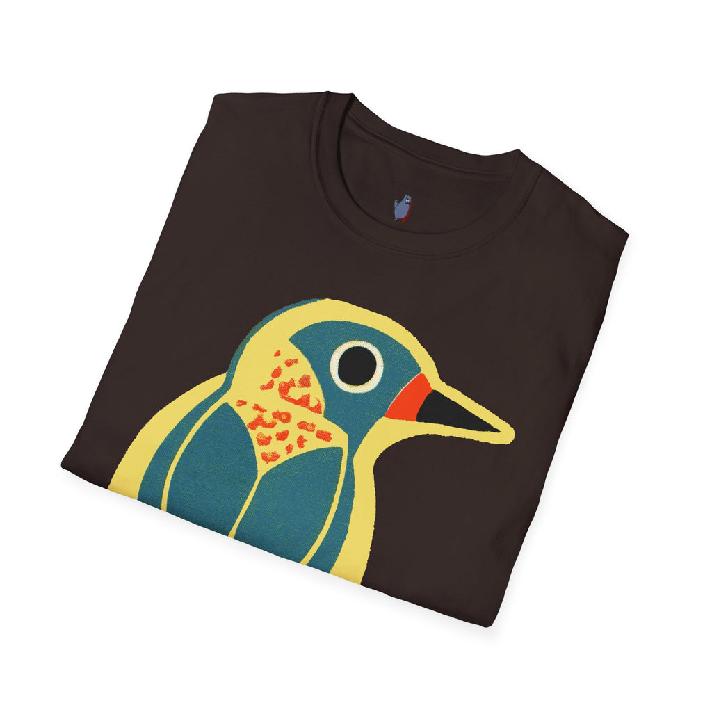 Retro BlueBird Graphic Art Tee - 100% Cotton T-Shirt