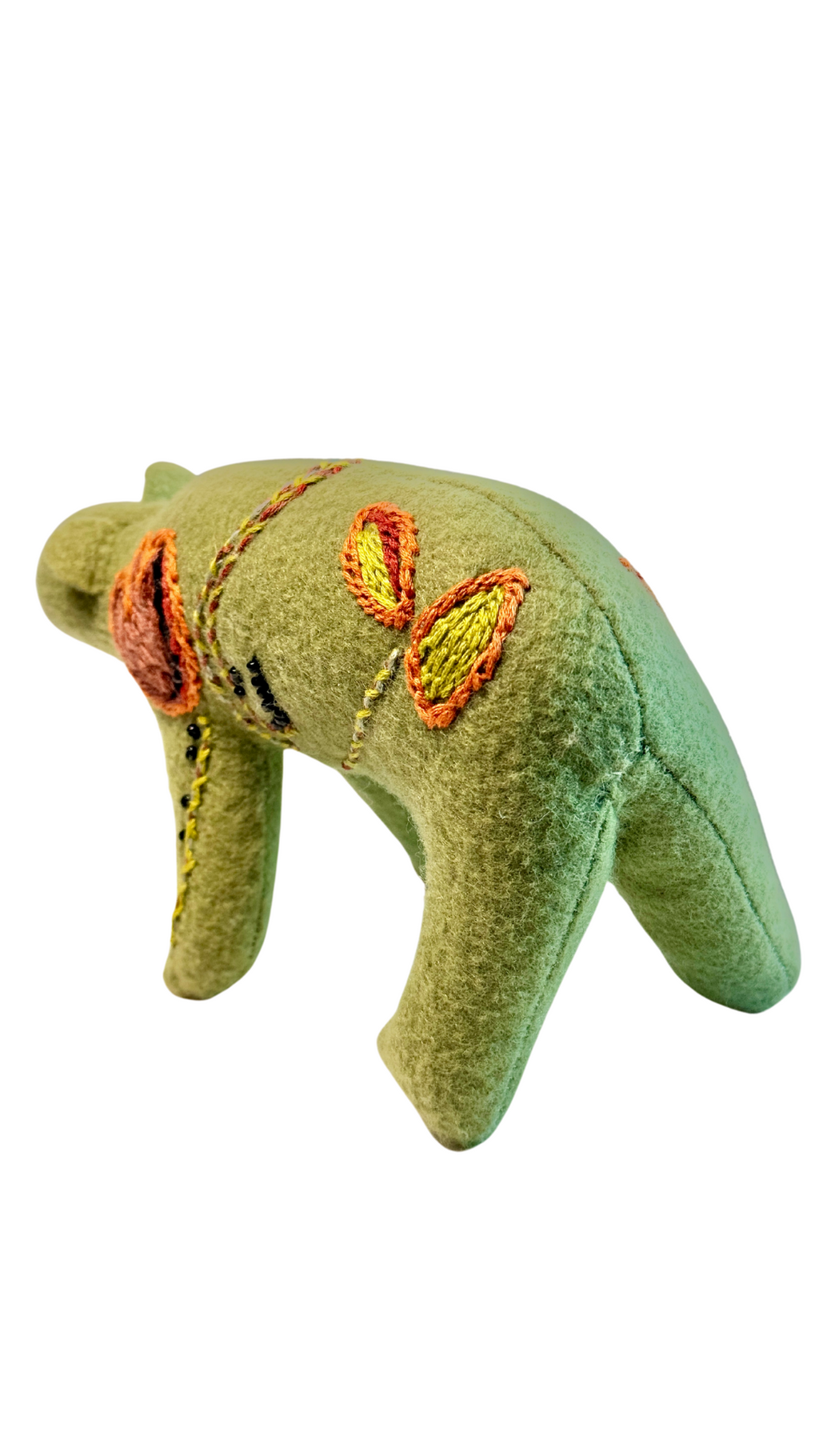 One of a Kind  Bear Soft Textile Art Plush Home Decor