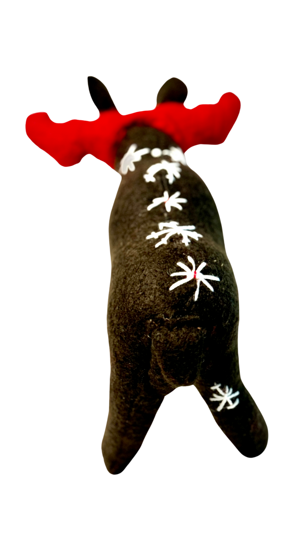 One of a Kind Embroidered Moose Soft Art Textile Plush Decor