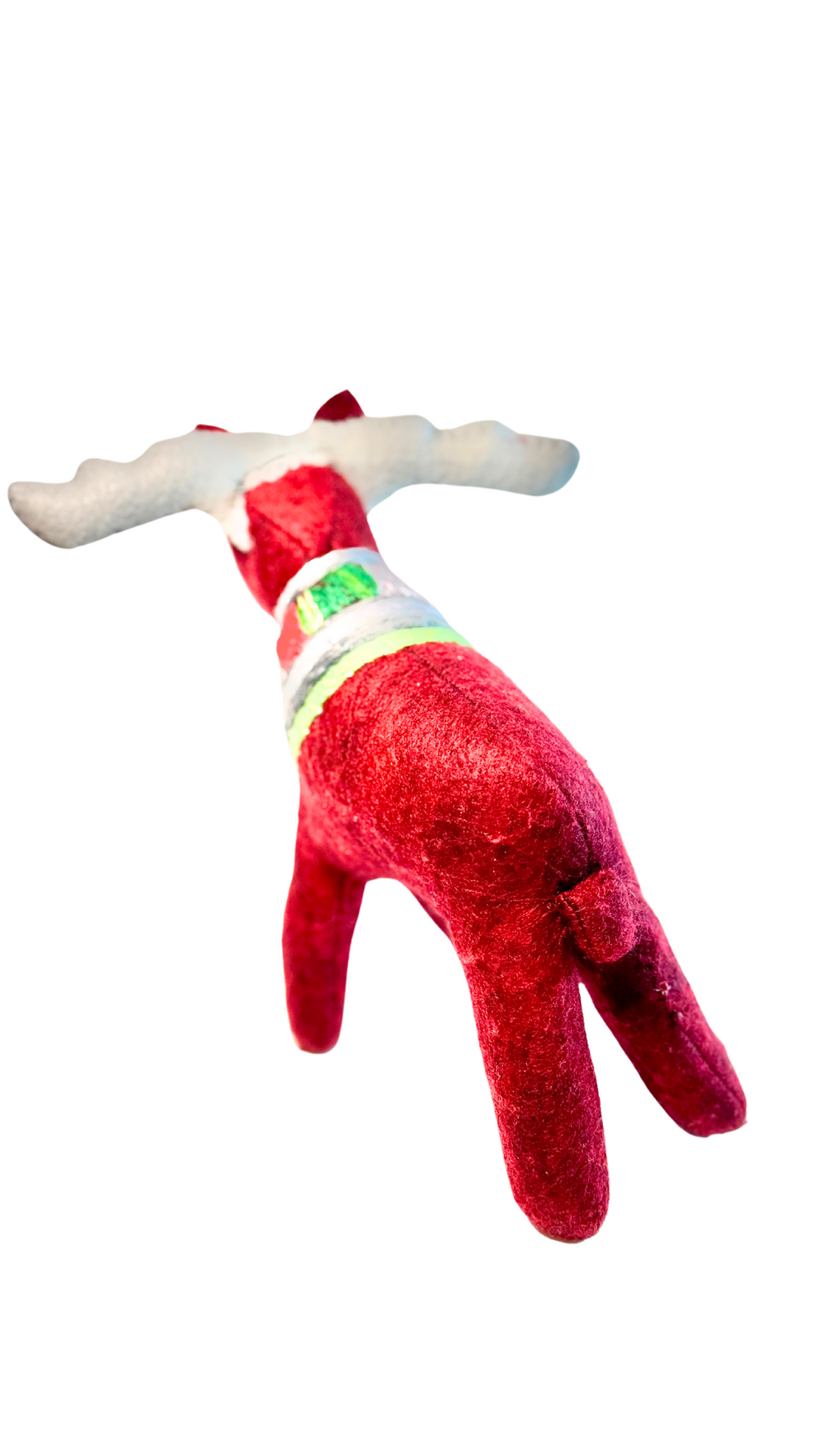 One of a Kind Embroidered Moose Soft Art Textile Plush Decor