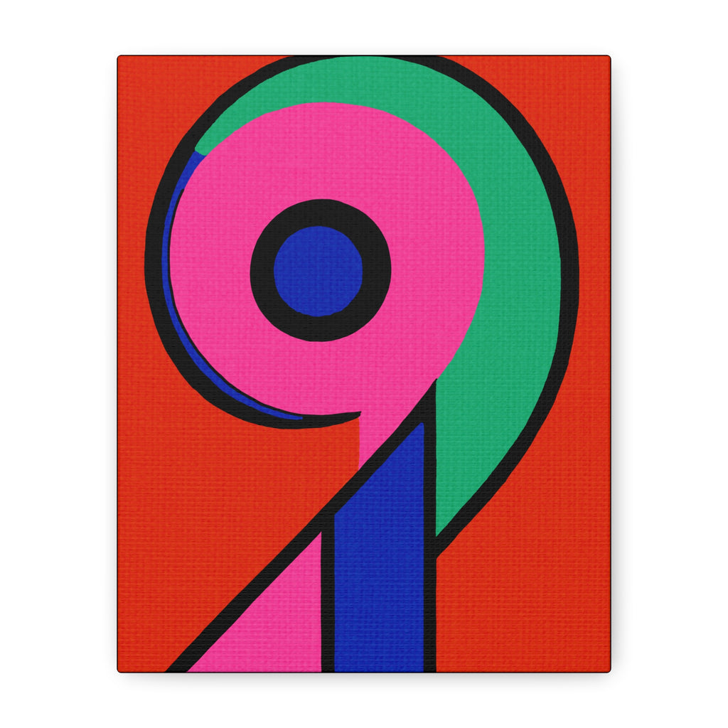 The Number Nine - Matte Canvas, Stretched, 1.25"