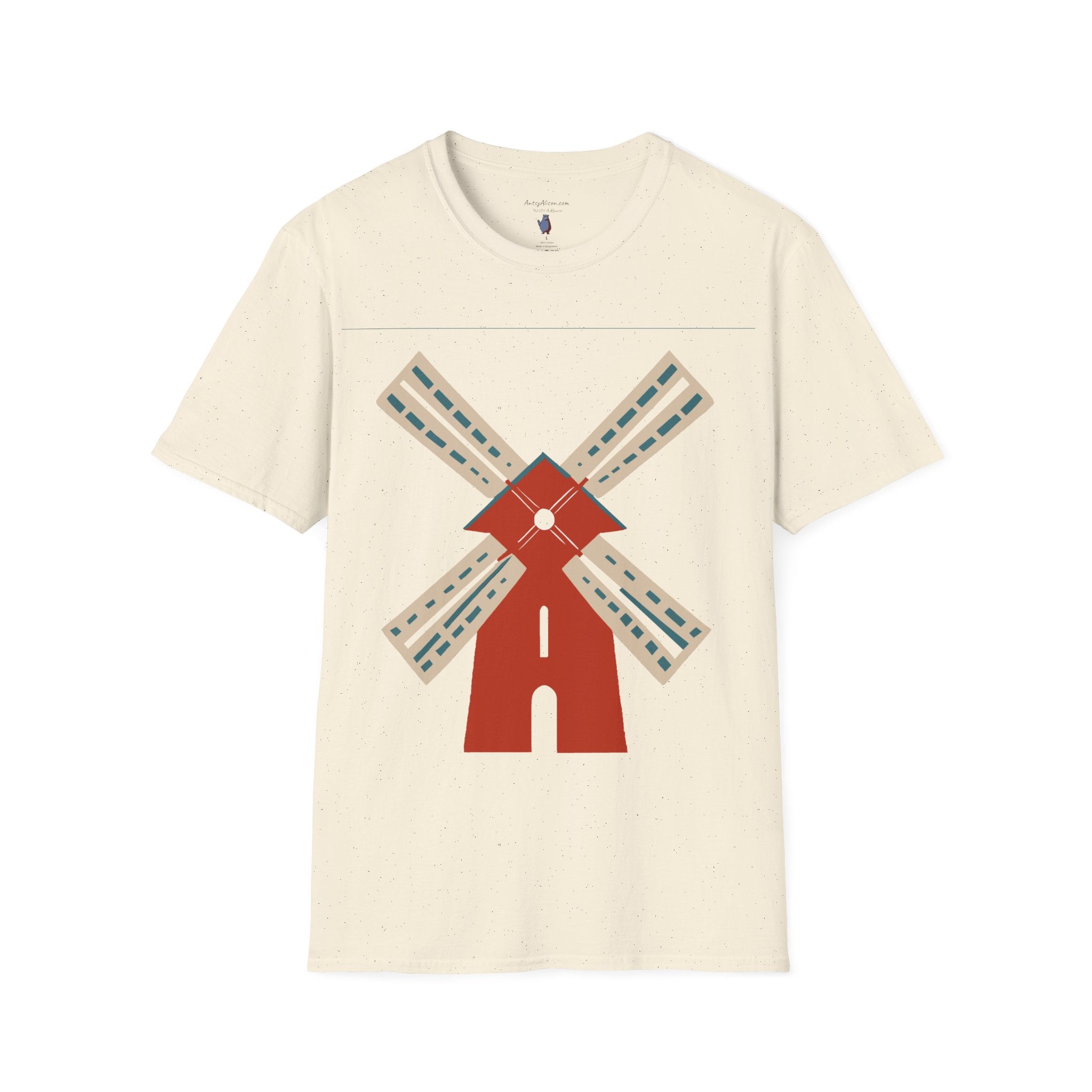 Modern Windmill - Unisex Softstyle Graphic T-Shirt