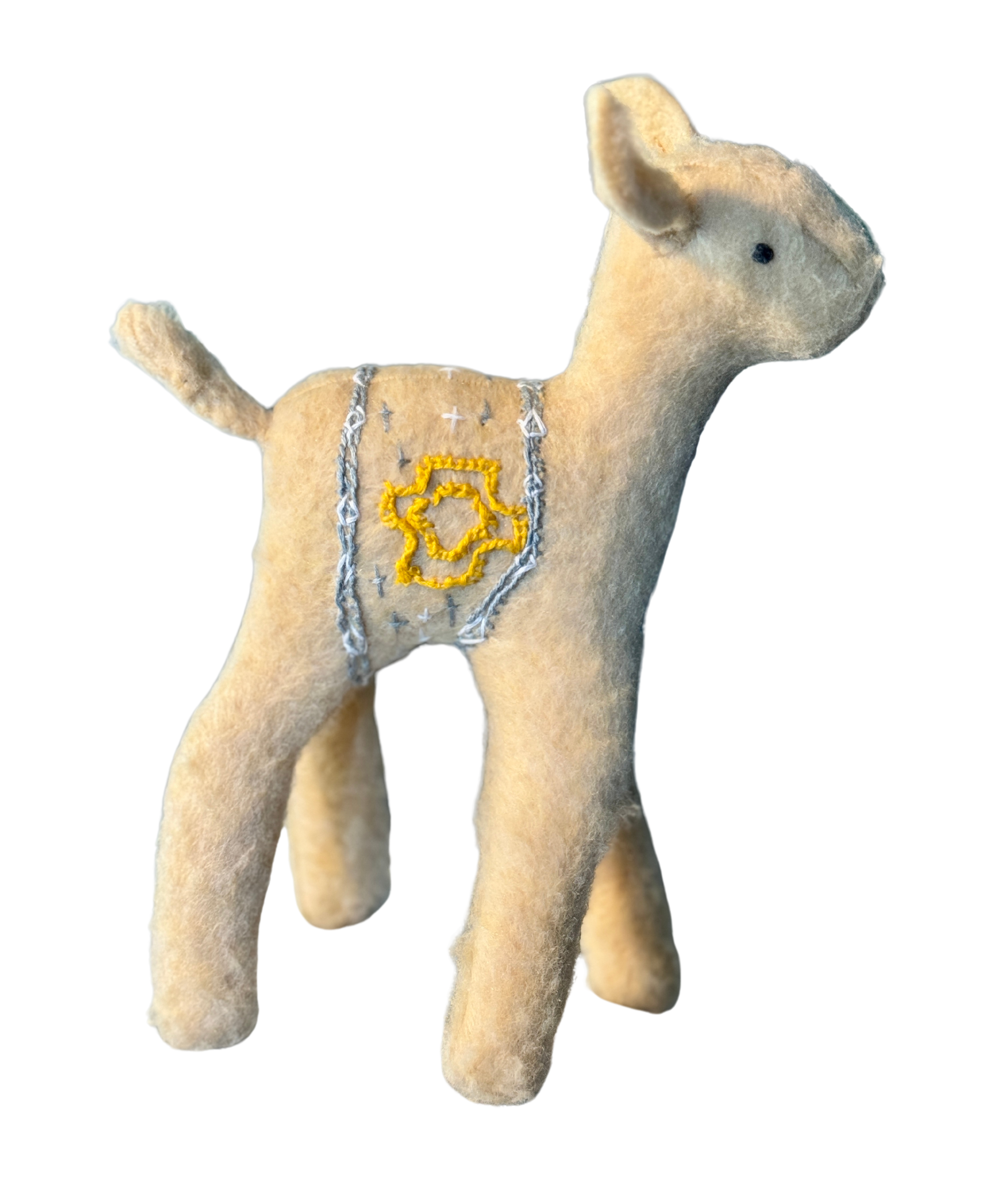 One of a Kind Deer Soft Art Textile Plush Decor