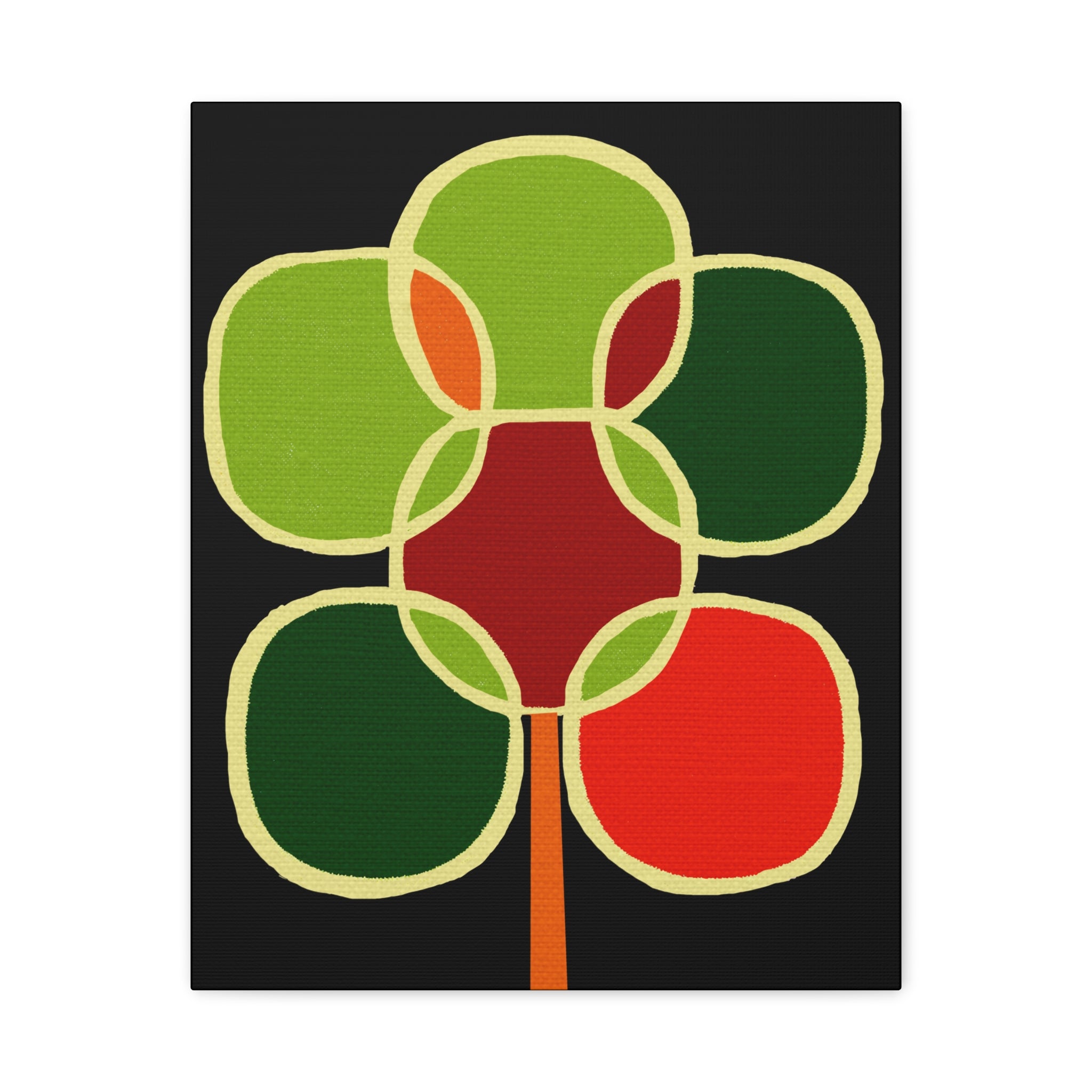 Midwest Modern Cluster Tree Print - Matte Canvas, Stretched, 1.25" -  home decor, wall art, nature, tree