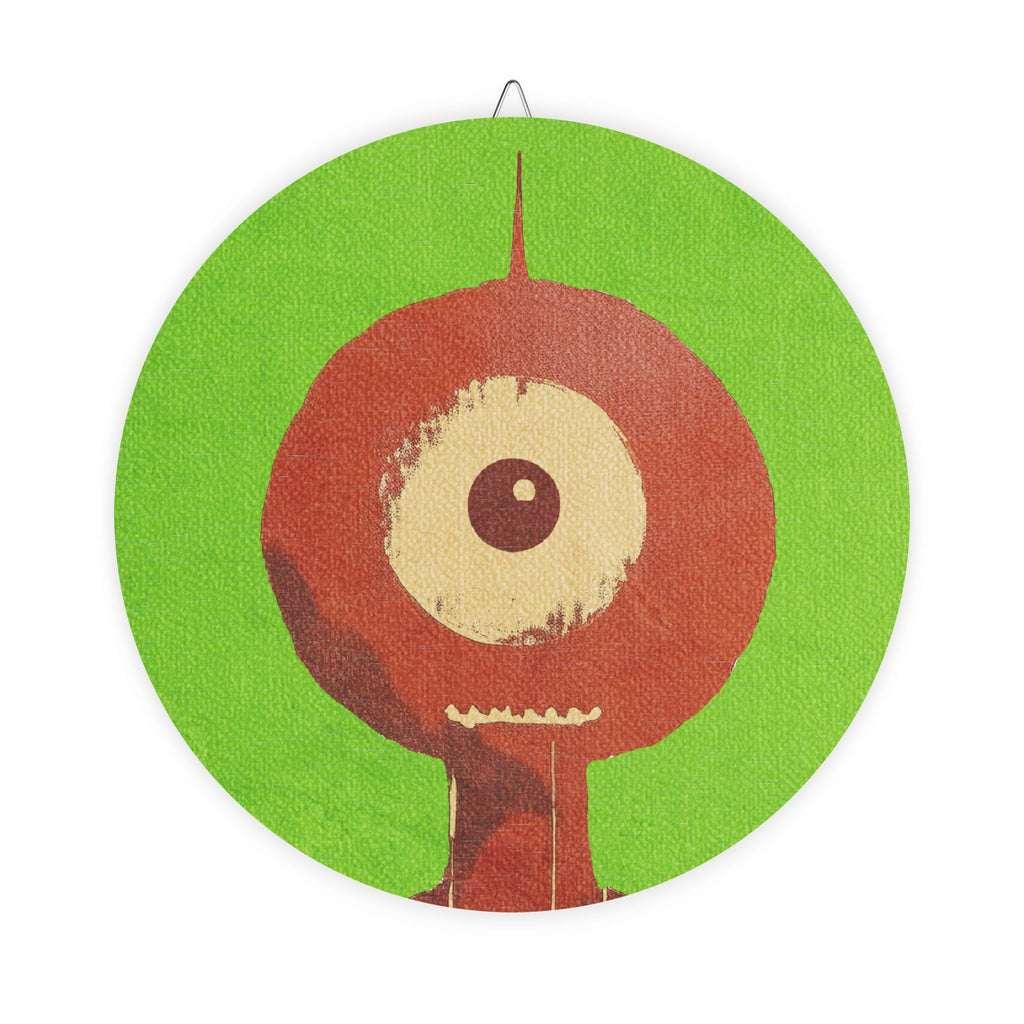 Midwest Mod Halloween Cyclops Playful Decorative Wall Sign, Spooky Home Decor,  Whimsical Art Piece