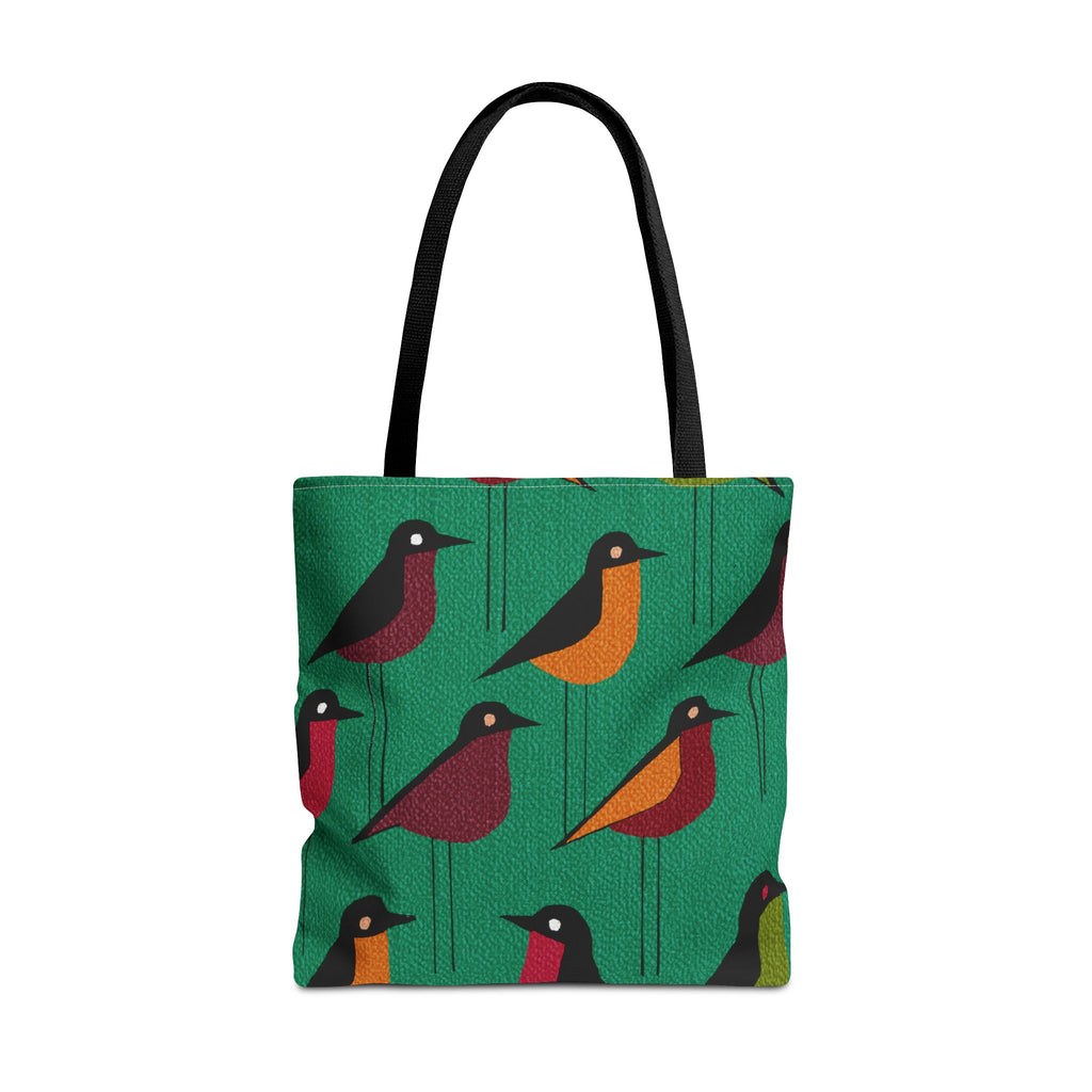 Whimsical Shore Bird Pattern Tote Bag, Eco-Friendly Shopping Bag, Beach Tote, Gift for Nature Lovers, Summer Accessory, Lightweight Carryall